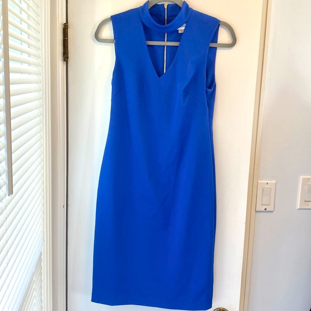 Calvin Klein New Without Tags Flirty Blue Dress